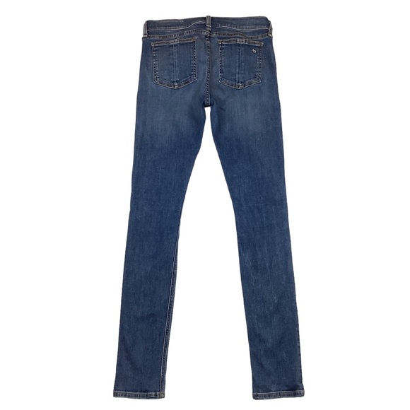 Rag & Bone Skinny Jeans Sloan Plaid Repair - Picture 3 of 13